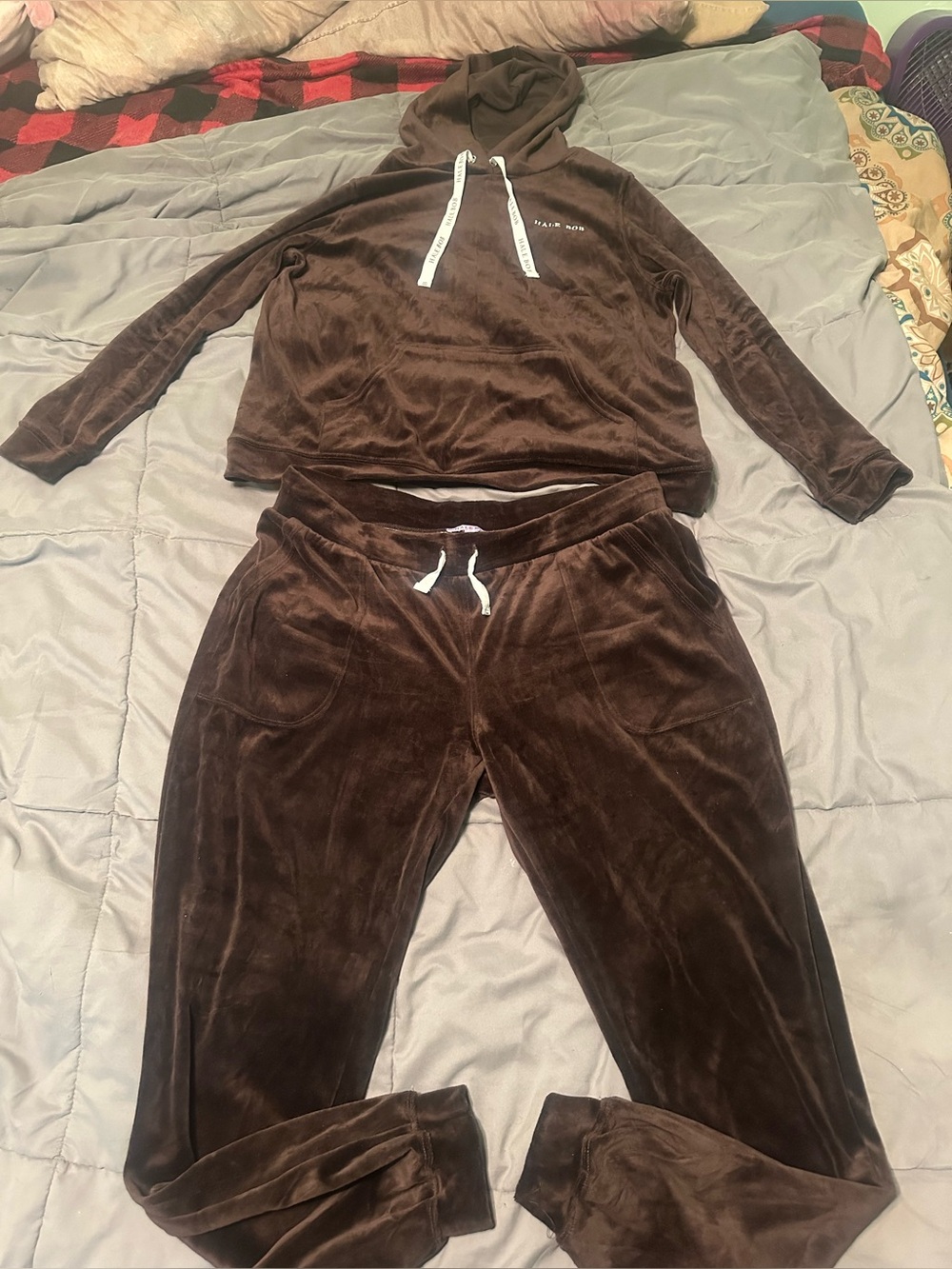 Hale Bob 2 Piece Sweatsuit | XL | Cozy | Suede-like Texture | Rich Brown Color 🤎